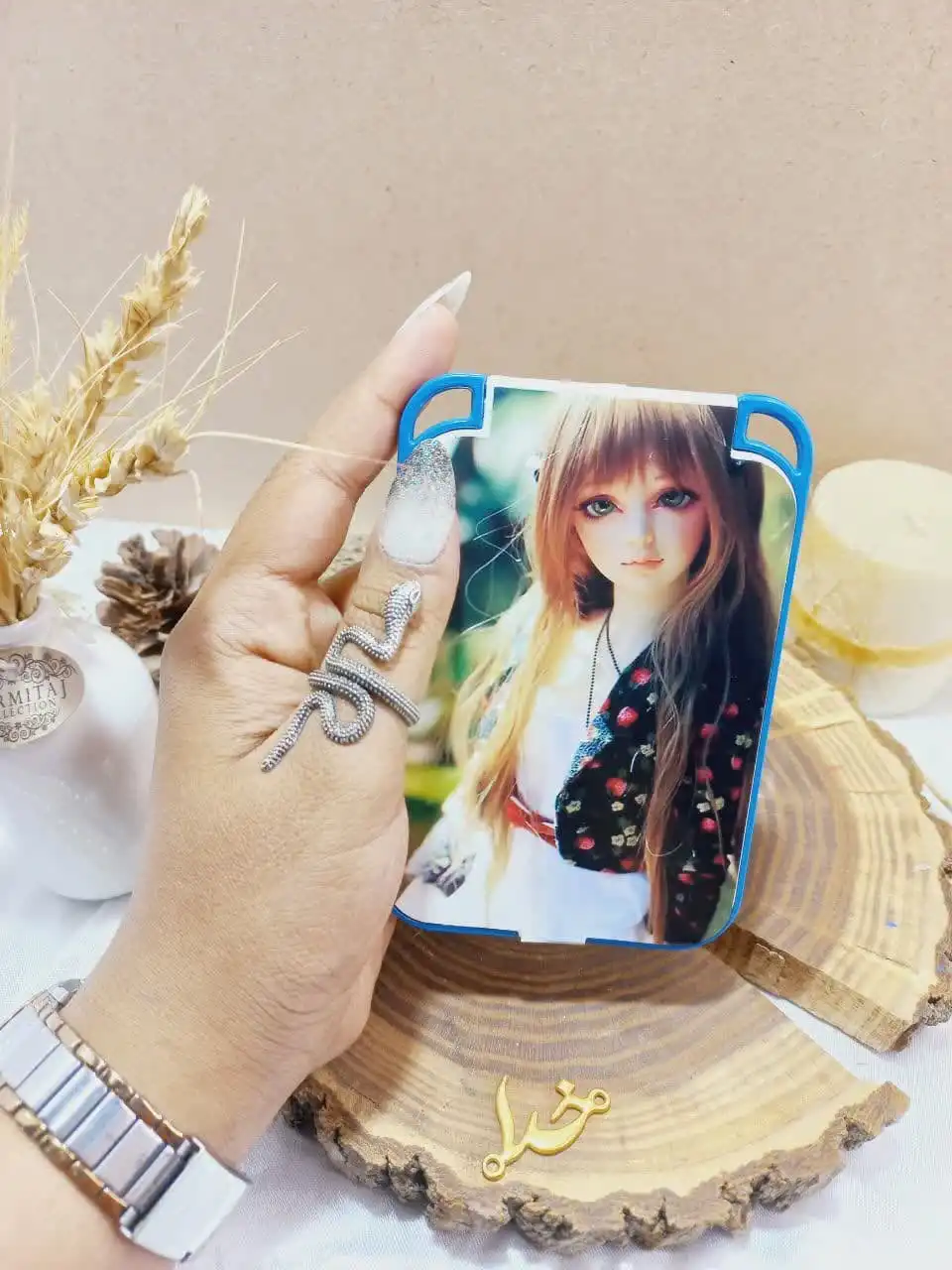 آینه طرح دختر فانتزی