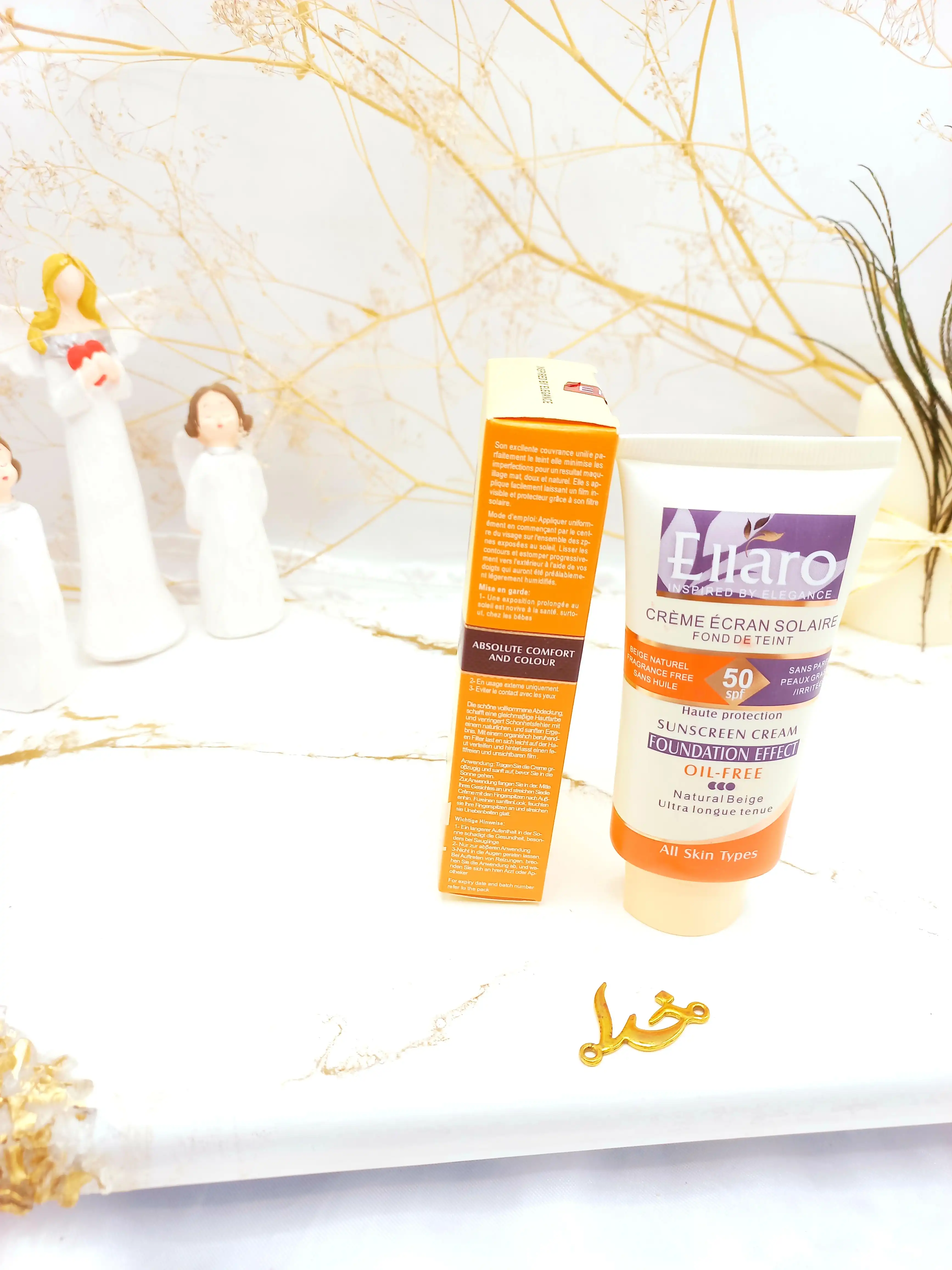 ضد آفتاب رنگی الارو SPF 50 مدل Oil free اورجینال