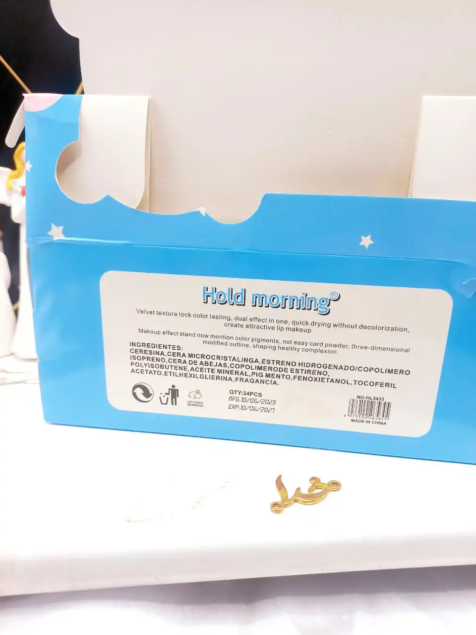 لیپ گلاس شاینی آویزدار هولد مورنینگ  Hold morning کد HL5433