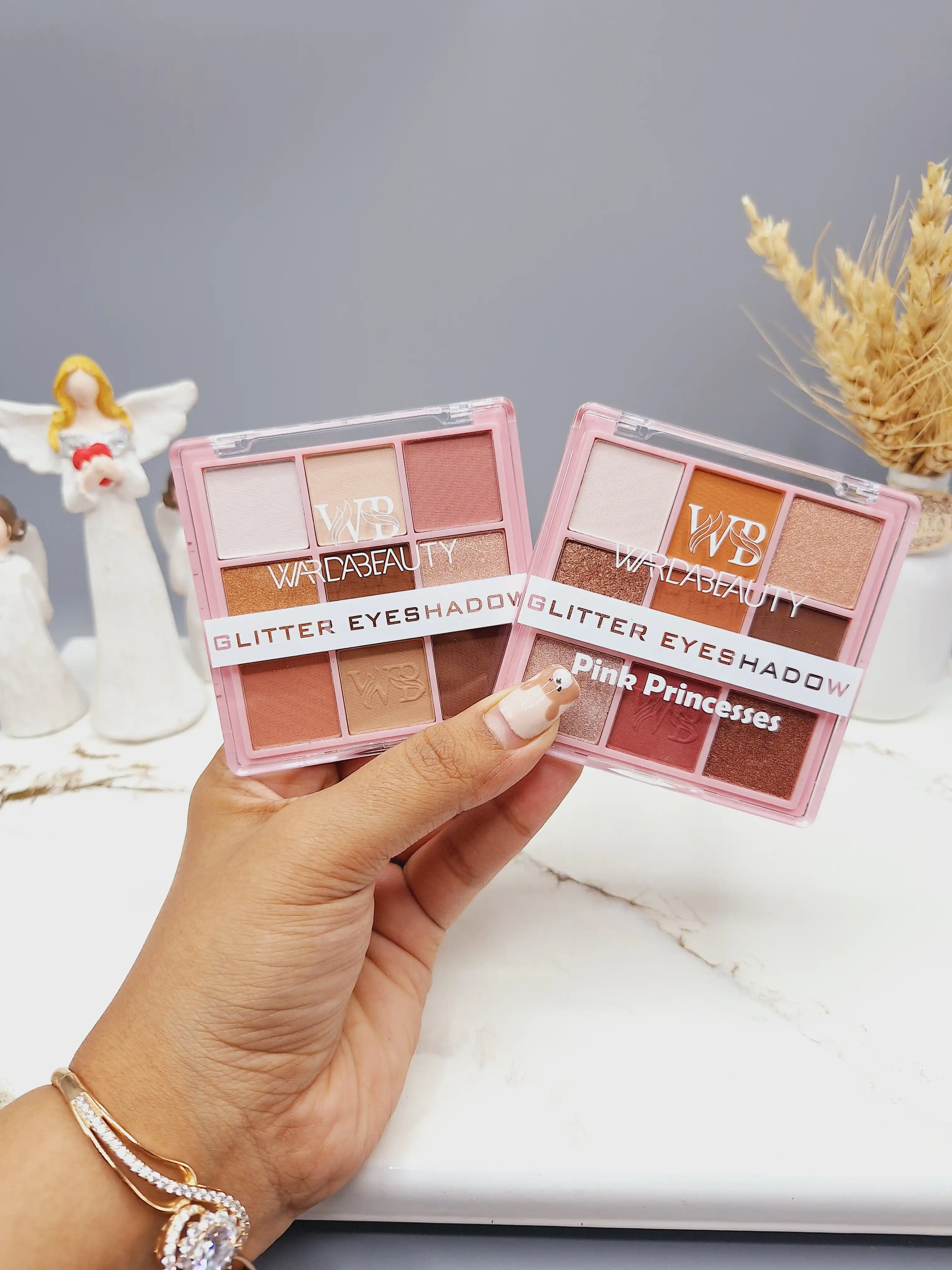 پالت سایه 9 رنگ جذاب WARDABEAUTY مدل Pink Princesses کد 312131
