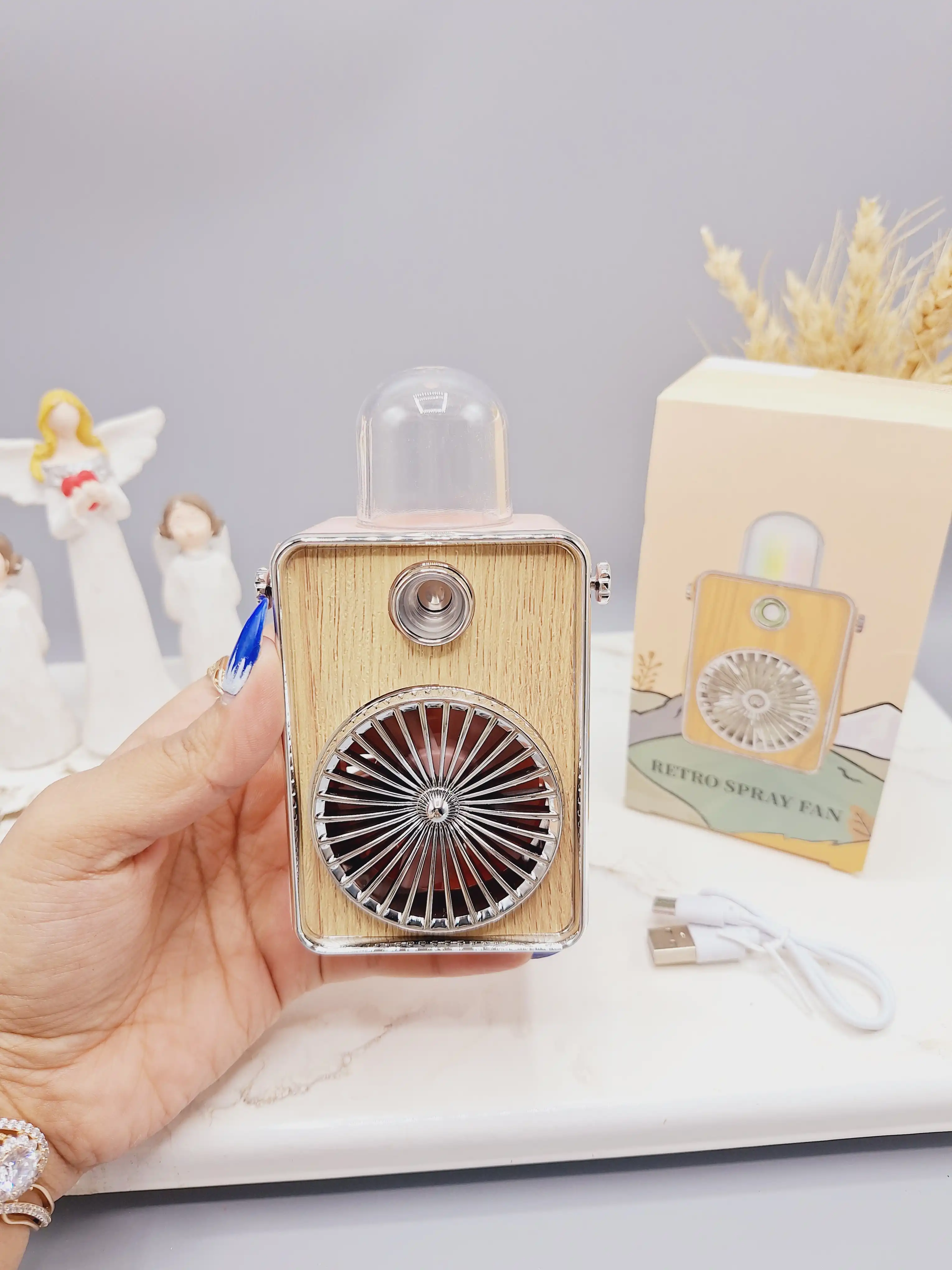 مینی پنکه فانتزی وارداتي با کیفیت RETRO