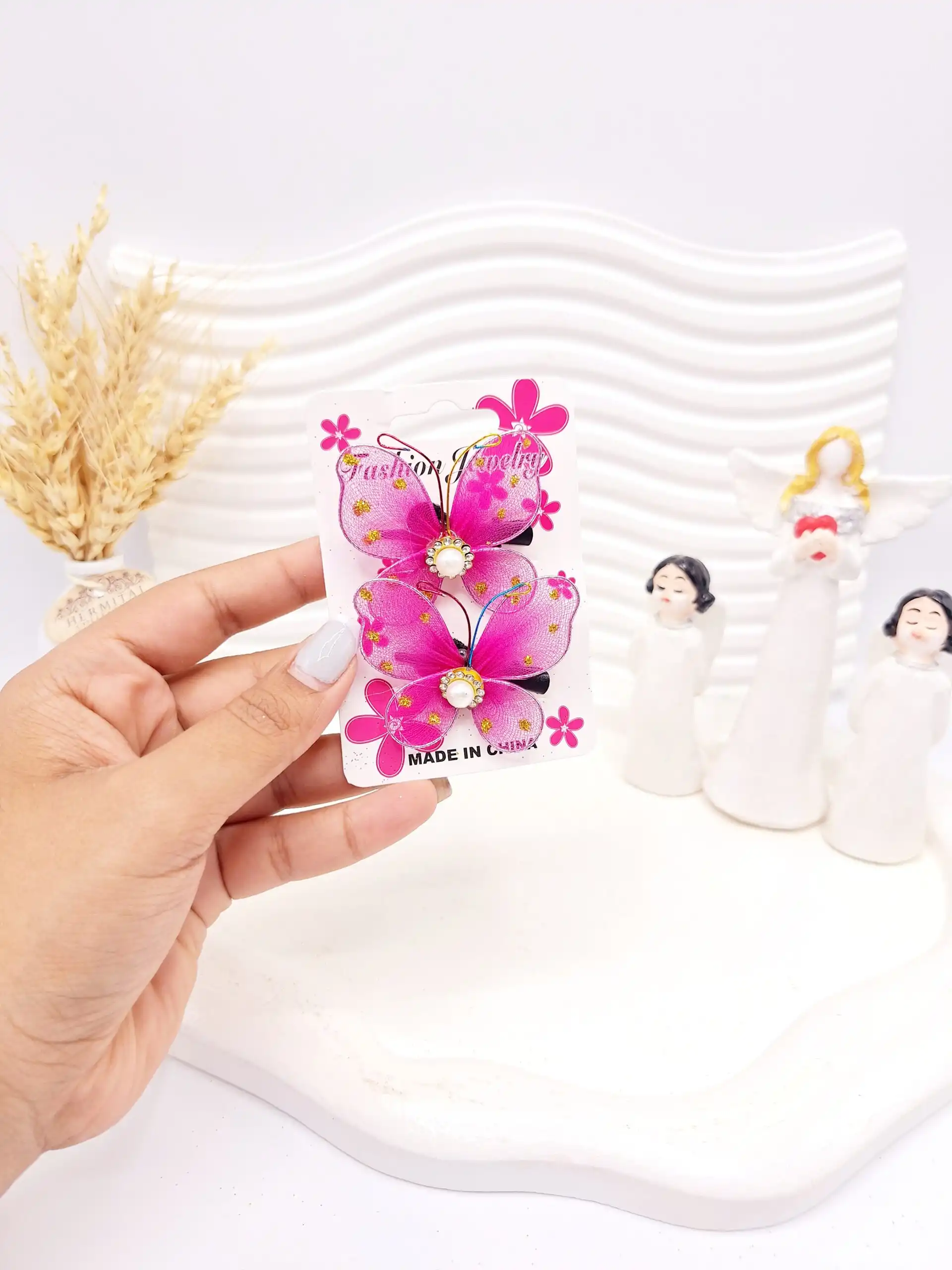 گیره مو طرح پروانه کد 2752-5