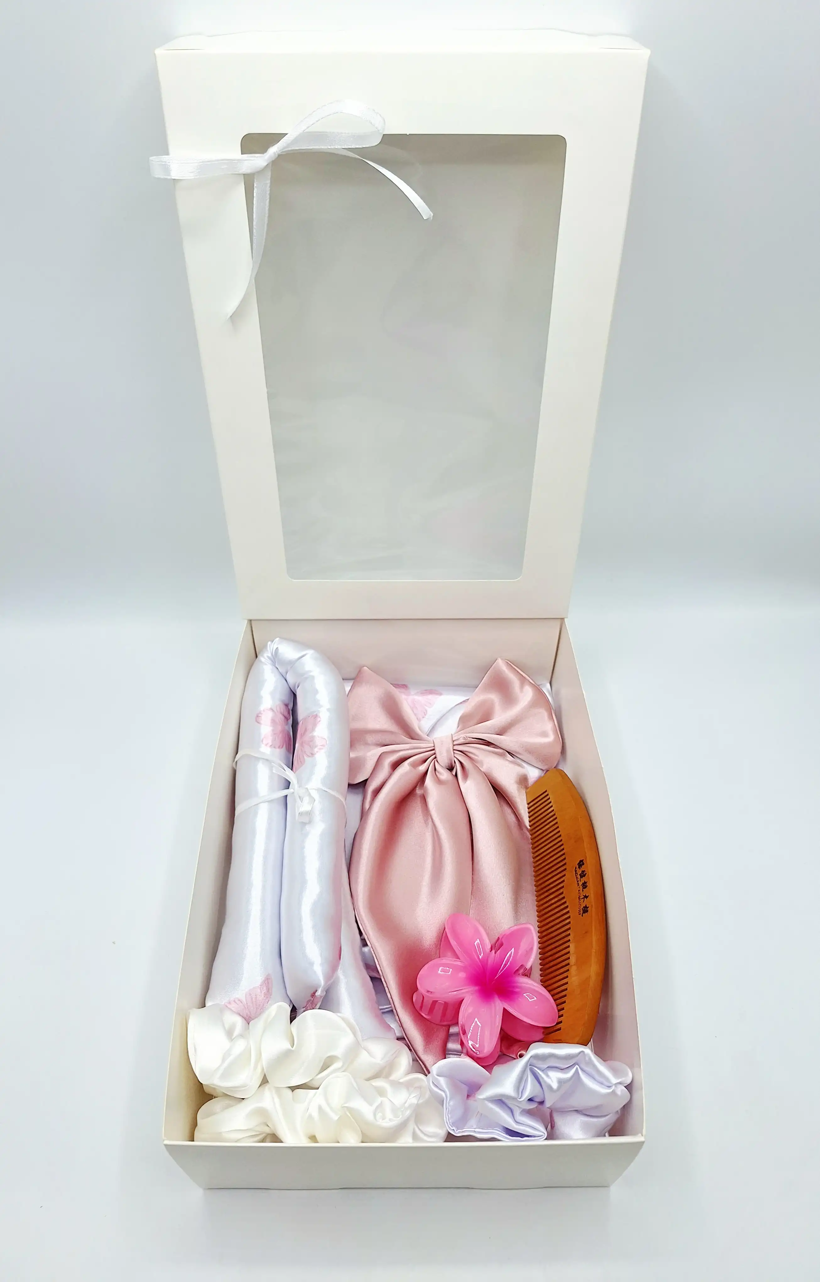 🌸✨️ست ساتن ال اکیس درجه ۱ خارجی مراقبت پوست و مو لوکس کیفیت دوخت بی نظیر 9 تیکه ( طرح پروانه)🐼🥹