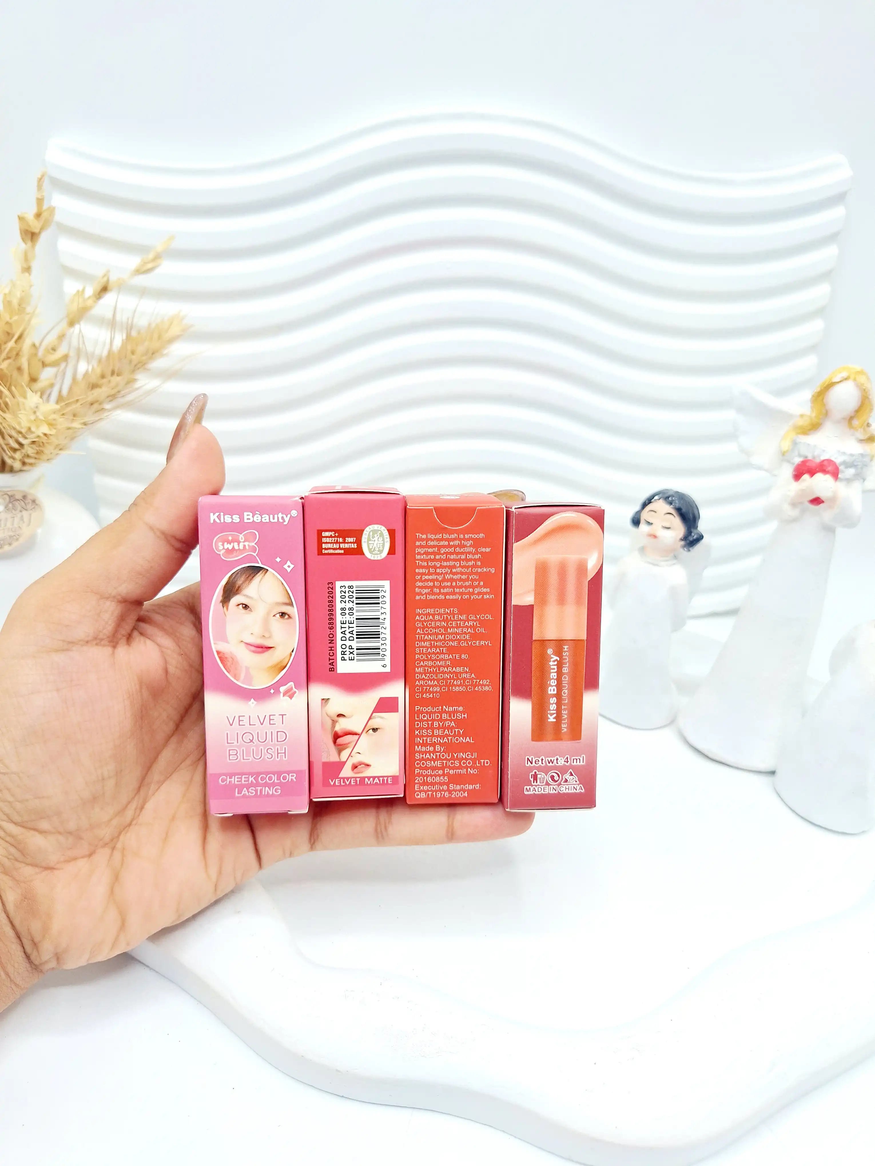 رژگونه مایع مخملی کیس بیوتی Kiss Beauty کد 68998