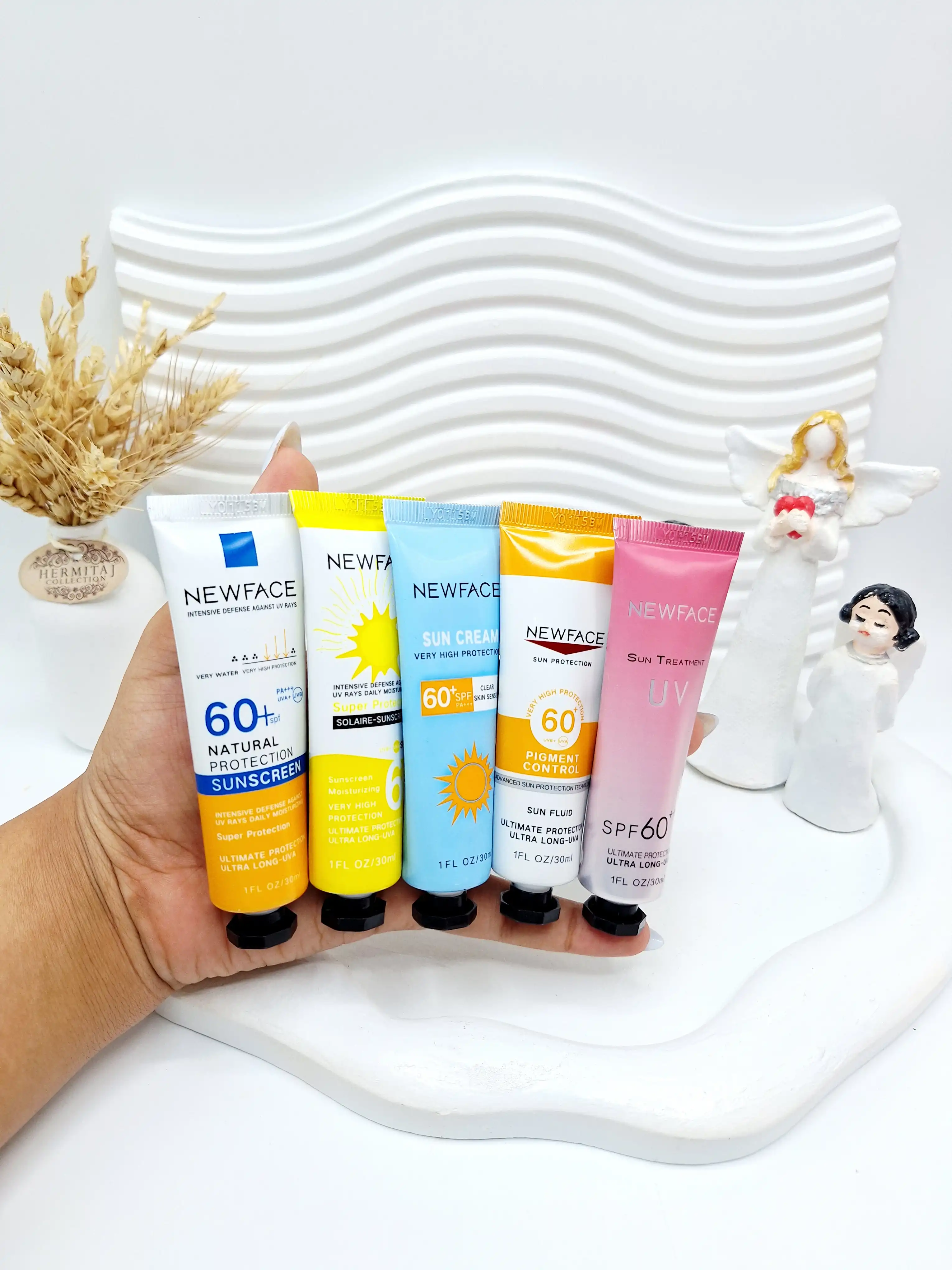 پک کرم دست 4 تایی دارای ضد آفتاب SPF 60 کد 8556