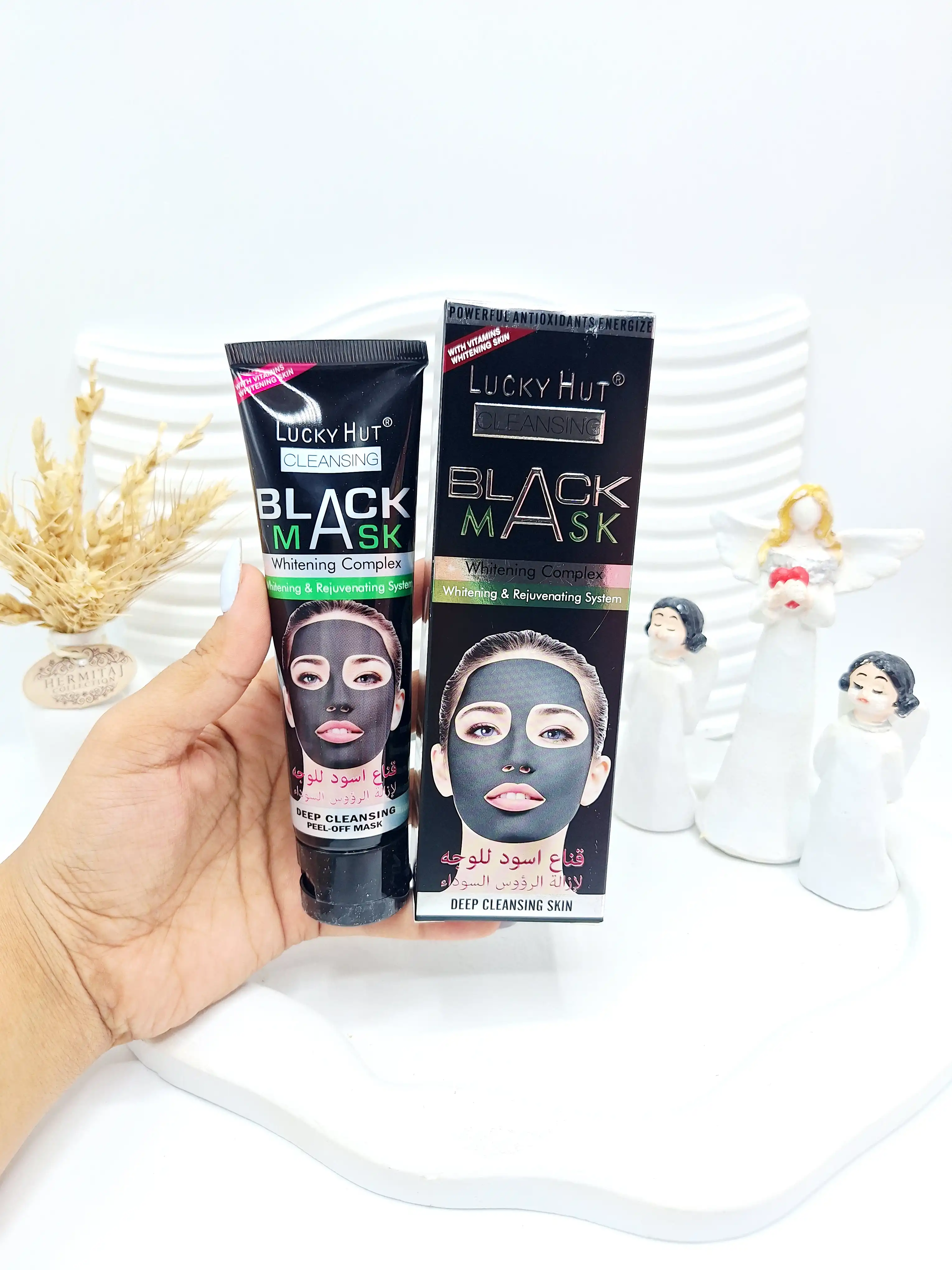 ماسک پیل آف ذغالی برند LUCKY HUT کد ۲۲۶۱